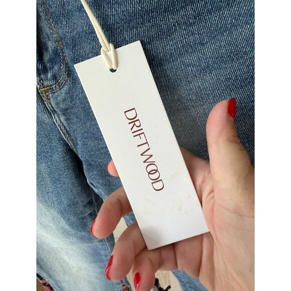 Driftwood Women's Blue Indie Crop Boot St. Lucia Jeans Size 24 - Picture 8 of 11